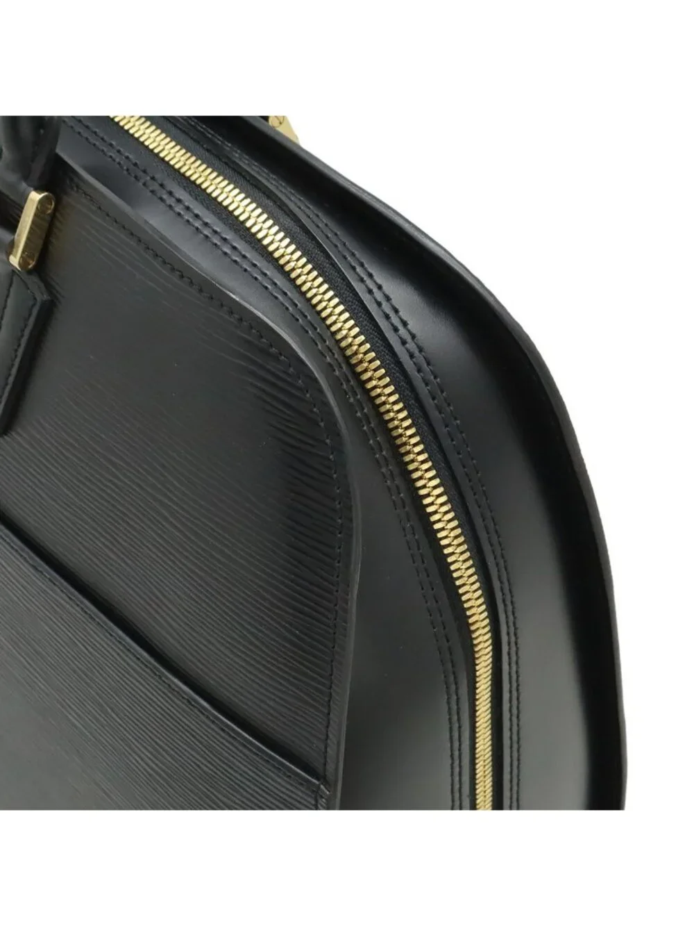 Louis Vuitton Epi Sorbonne Document Purse Business Handbag Noir Black Gold